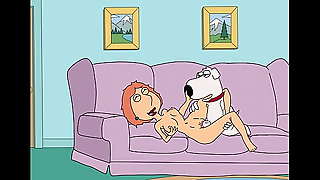 Lois and Brian hide the bone while Peters at Work (Family Guy)