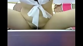 japonesa se masturba en webcam