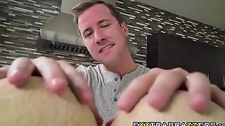 Hot Riley Reid is eating her peach and a big cock