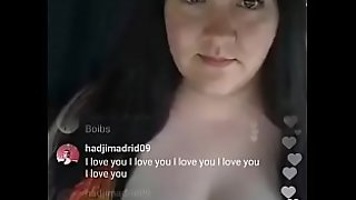 PART 1 - Instagram live Hot big Boobs &_ deep cleavage new hot busty milf