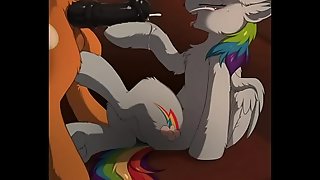 MLP: Rainbow Dash's Quibble Hoovejob Sex Loop