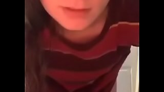 Sexy teen shows boobs on periscope