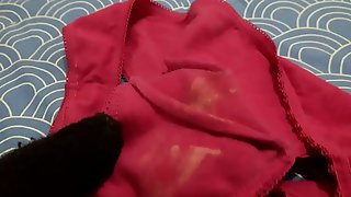 Calzon rojo recien usado - Red used panties