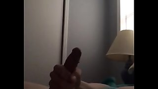 Playing with my cock till it erupts