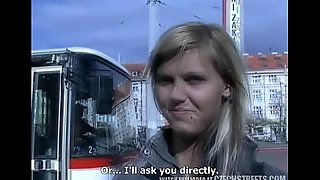 CZECH STREETS - Ilona takes cash be proper of public lovemaking